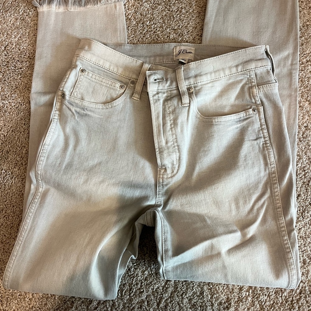 J Brand Women's Light Gray Straight Leg Jeans